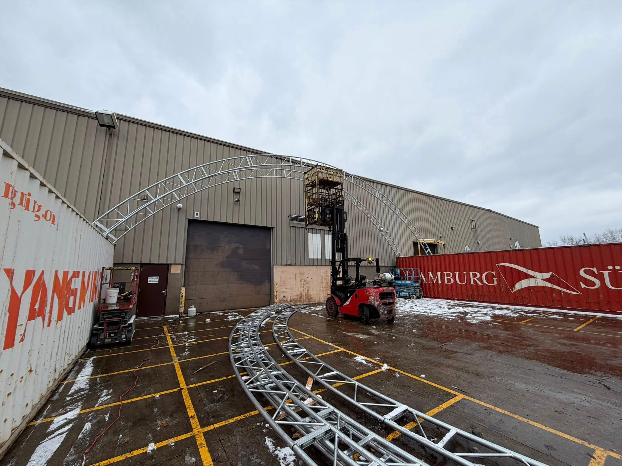 All-Weather Shipping Container Canopy Build in Northeast Ohio Completed by DRT Contracting