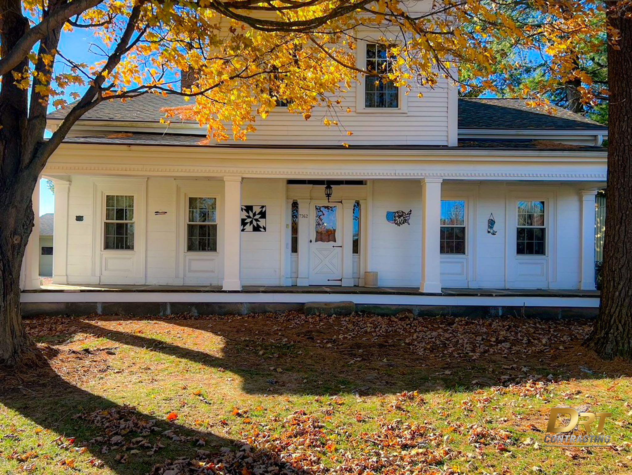 Historic Front Porch Foundation & Structural Restoration Completed by DRT Contracting in Northeast Ohio