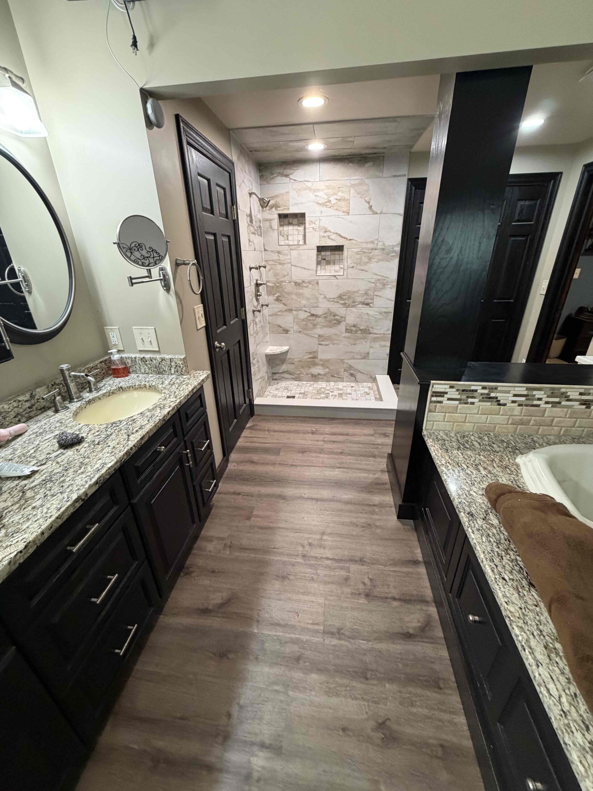 Bathroom & Shower Renovation with Structural Floor Repair Completed